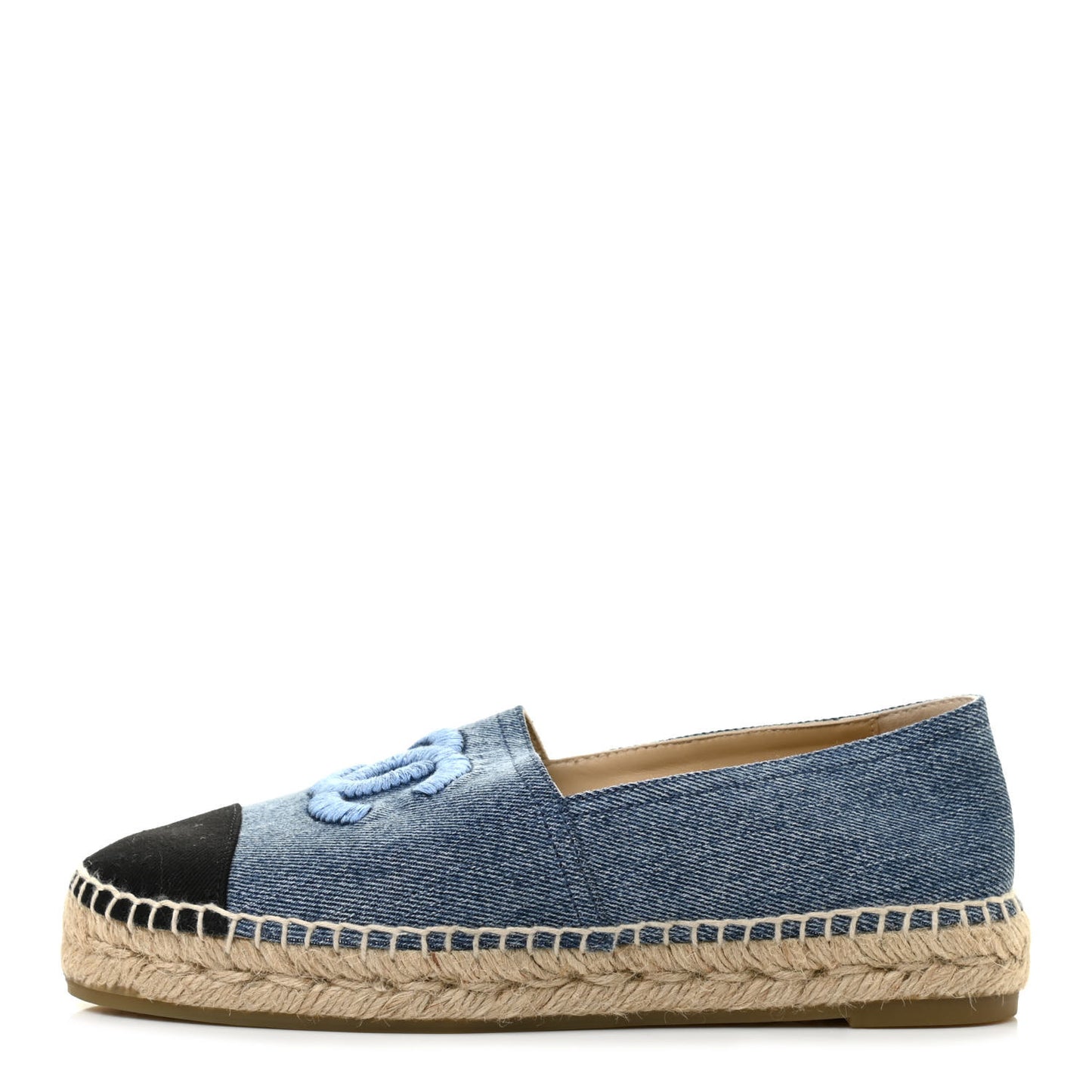 Denim CC Espadrilles 38 Blue Black