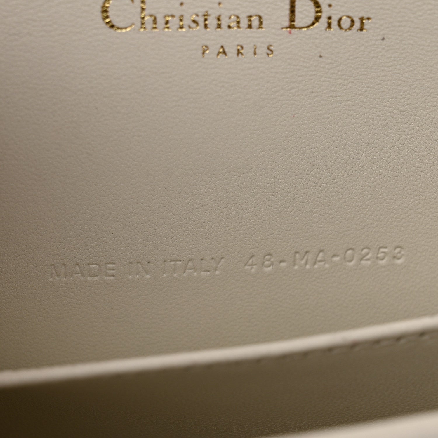 Christian Dior Lambskin Cannage Lady Dior Pouch Latte 8 of 11