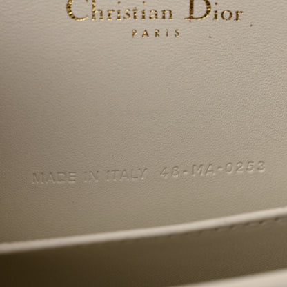 Christian Dior Lambskin Cannage Lady Dior Pouch Latte 8 of 11