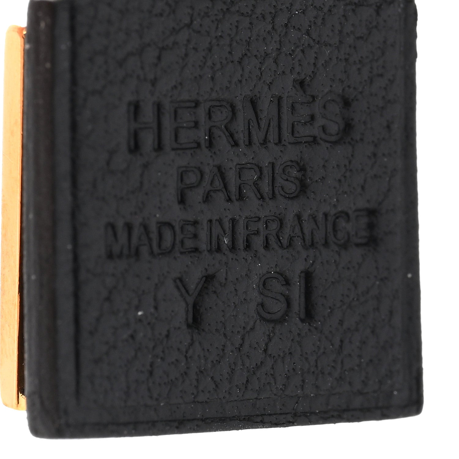 Hermes Gold Swift O'Kelly Earrings Black 5 of 5