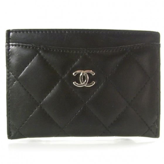 Chanel Lambskin Quilted Card Holder Black 1 of 7