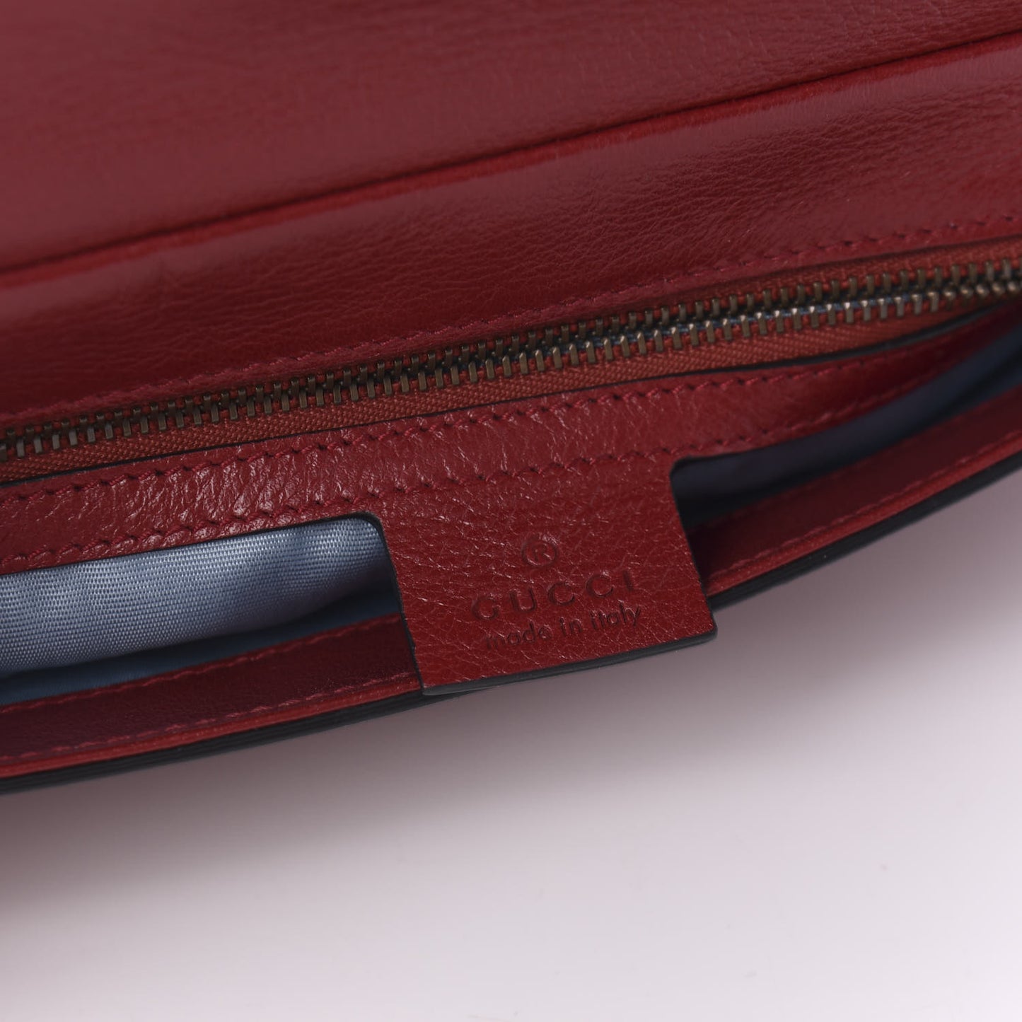 Calfskin Diagonal GG Medium Thiara Double Envelope Shoulder Bag Black Red