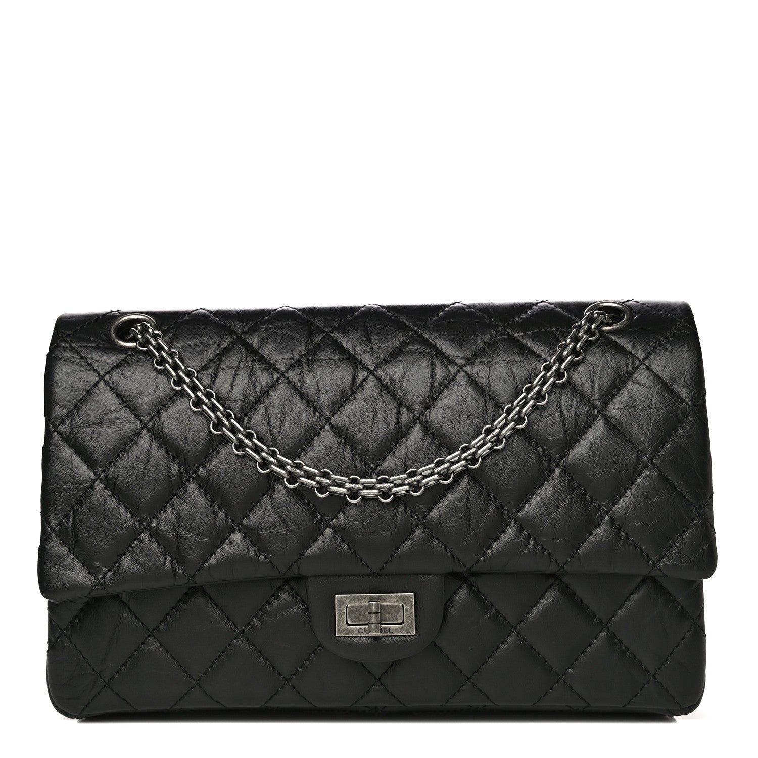 Chanel Aged Calfskin Quilted 2.55 Reissue 226 Flap Black 1 of 10