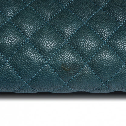 Chanel Caviar Medium Just Mademoiselle Turquoise 5 of 8