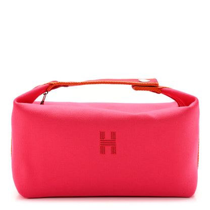Hermes Canvas Large Bride-A-Brac Pouch Hibiscus 1 of 9