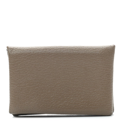 Hermes Chevre Mysore Calvi Card Case Etoupe 1 of 6