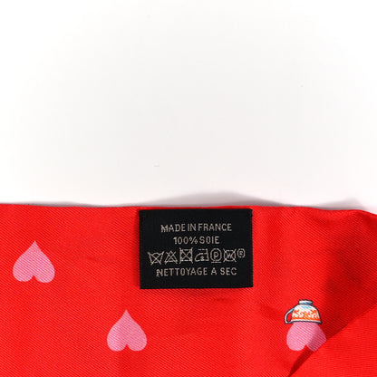 Hermes Silk Tea Time Twilly Rouge Vif Vert Multicolor 3 of 4