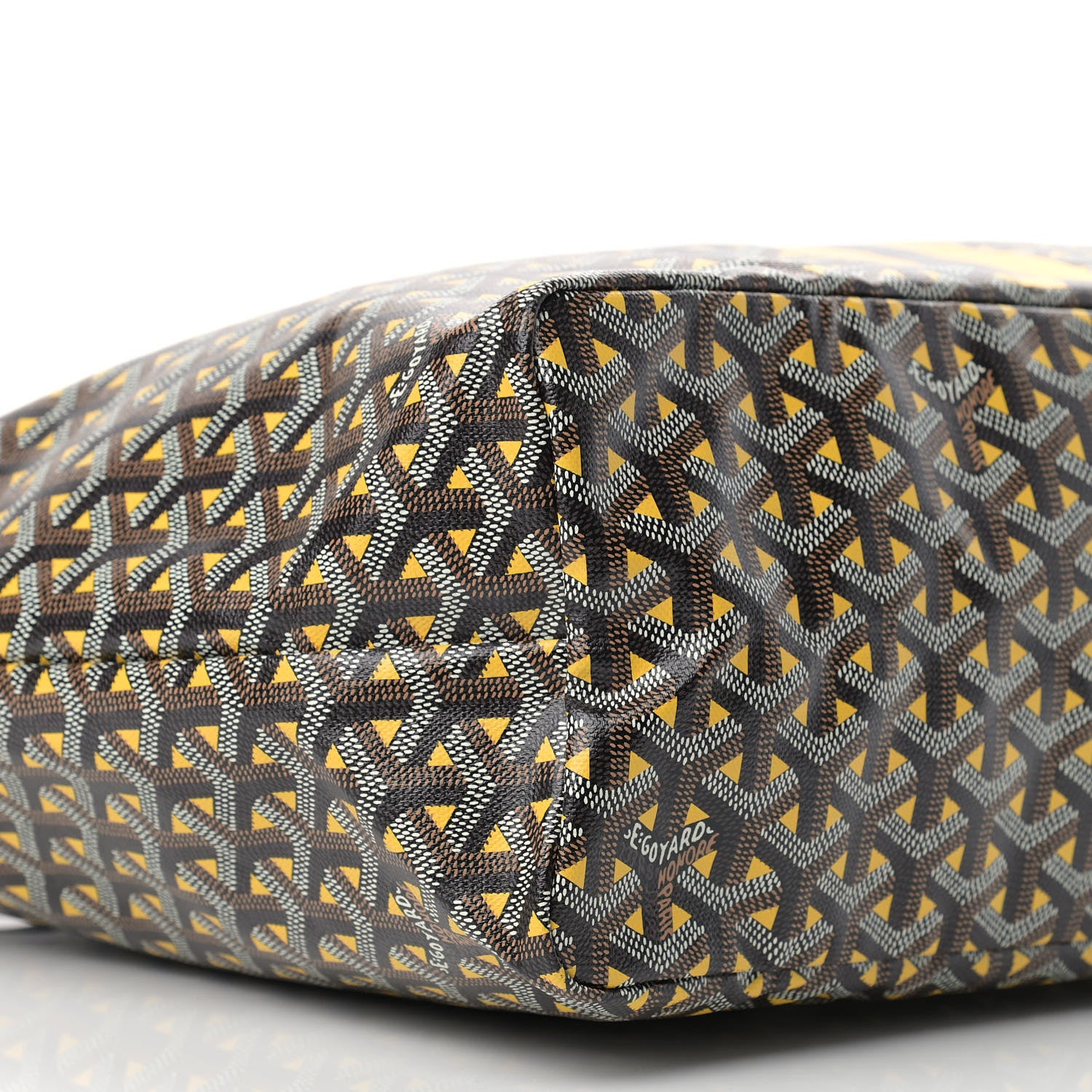 Goyard Goyardine Saint Louis Claire Voie PM Black Yellow 8 of 10
