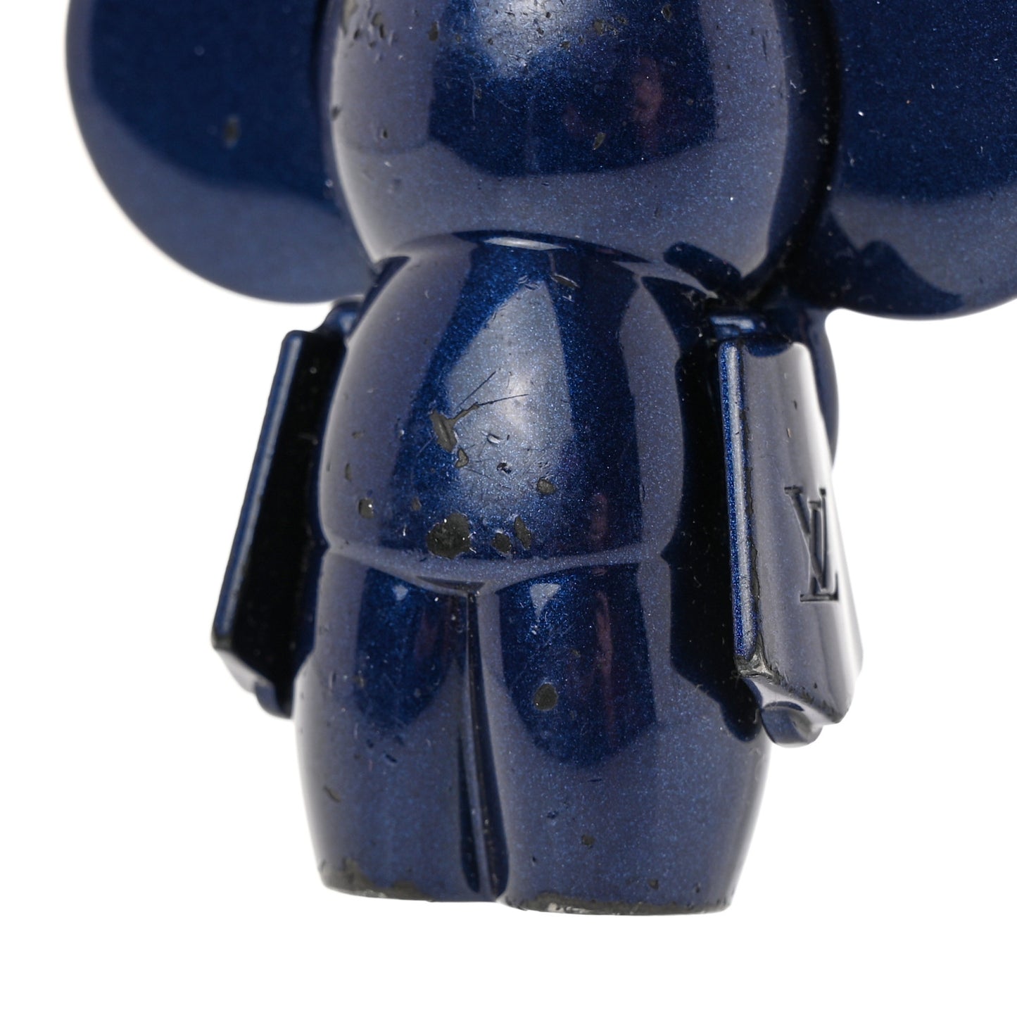 Metal Vivienne Bag Charm Key Holder Blue Marine