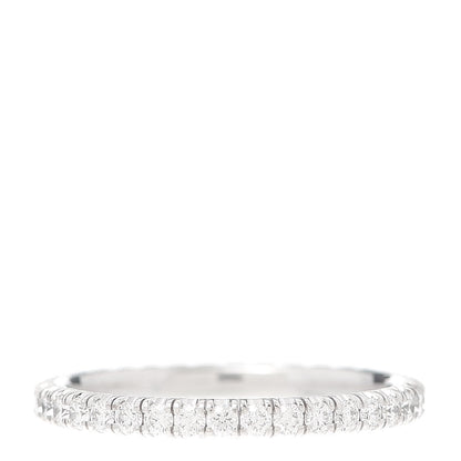 Cartier 18K White Gold Diamond 2mm Etincelle de Cartier Wedding Band Ring 50 5.25 1 of 7