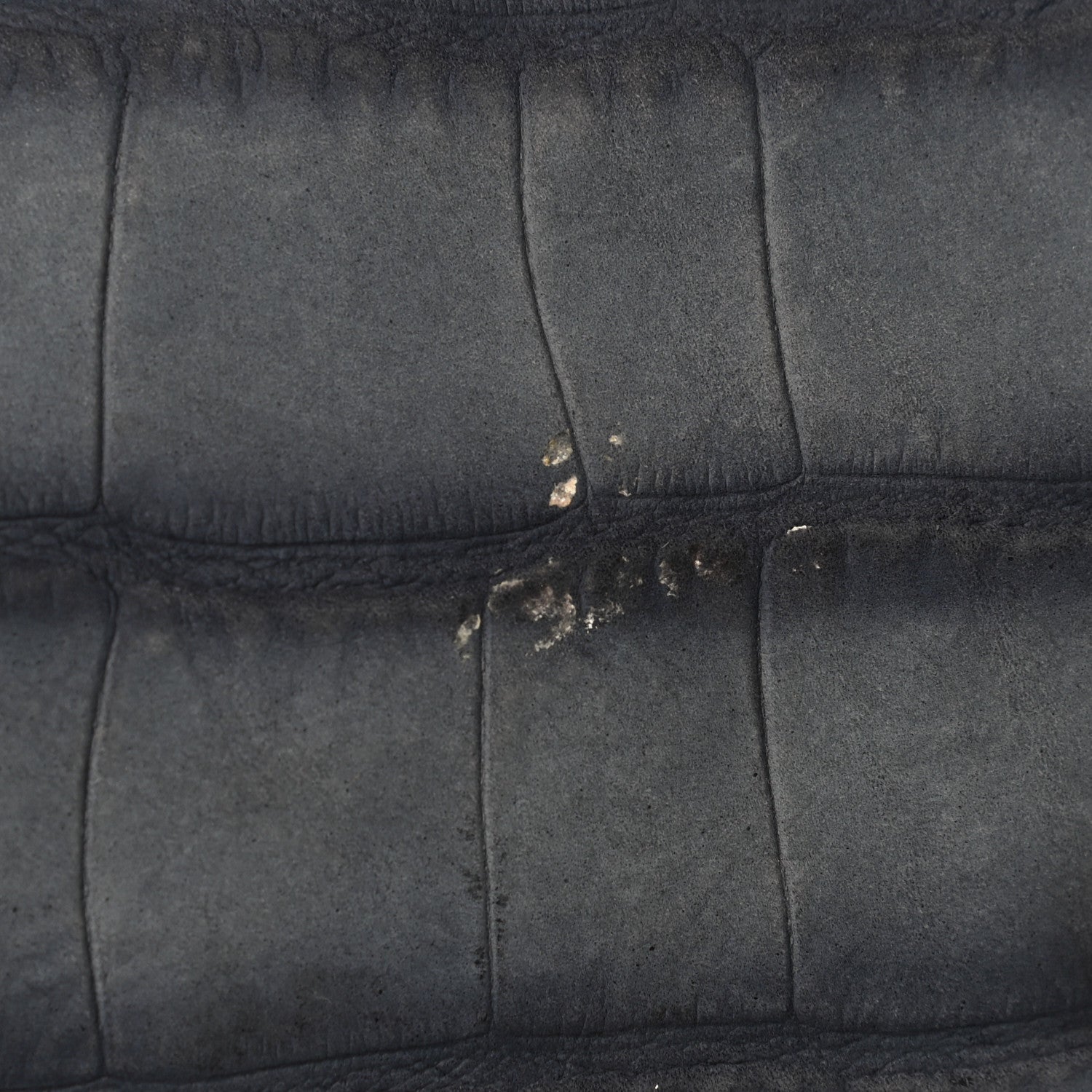 Saint Laurent Nubuck Crocodile Embossed Large Muse Grey 13 of 14