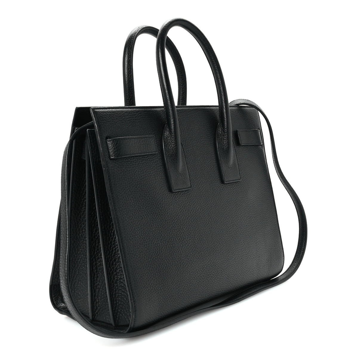 Grained Calfskin Small Sac De Jour Black