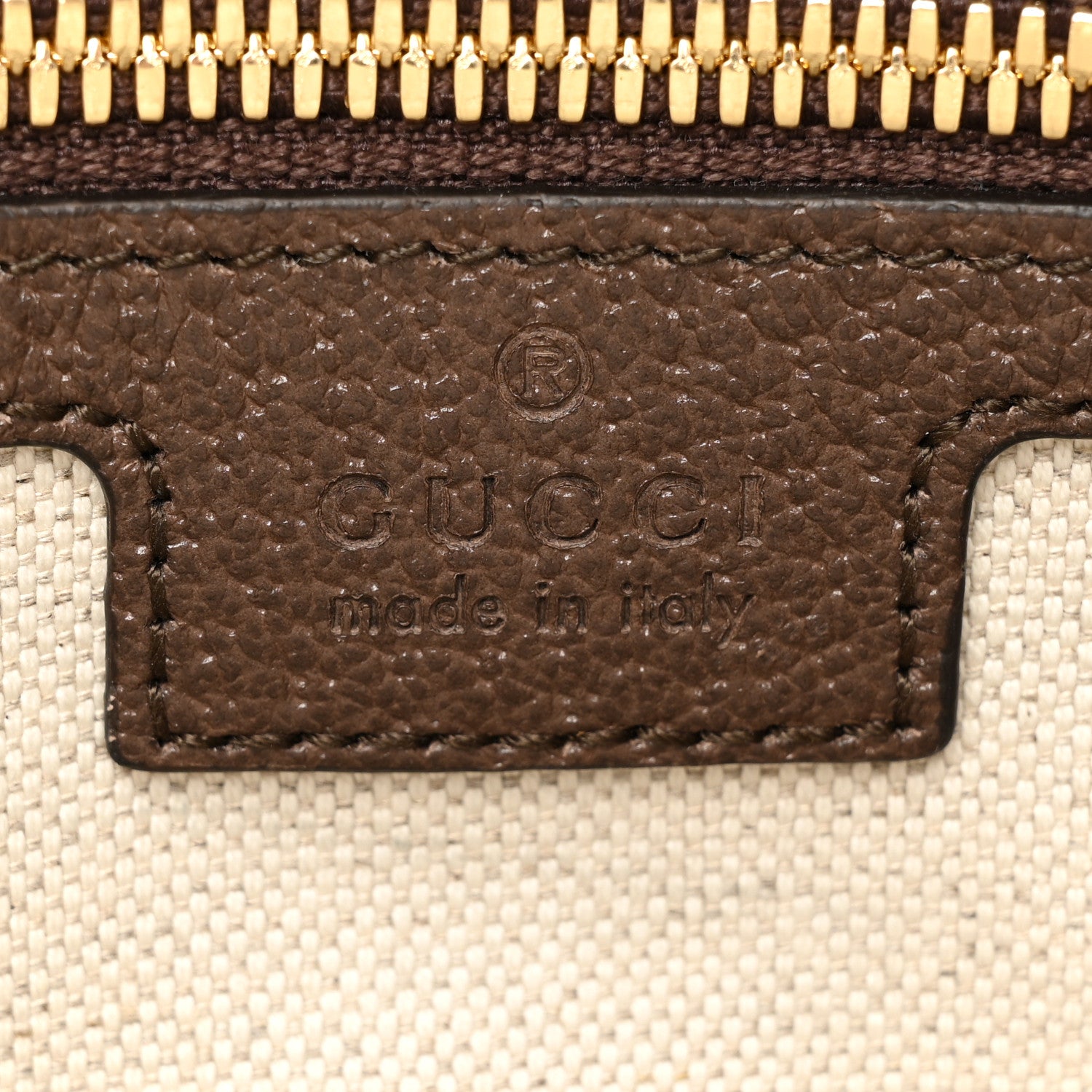 Gucci Monogram Jumbo GG Textured Dollar Calfskin Web Messenger Shoulder Bag Camel Ebony New Acero 7 of 15