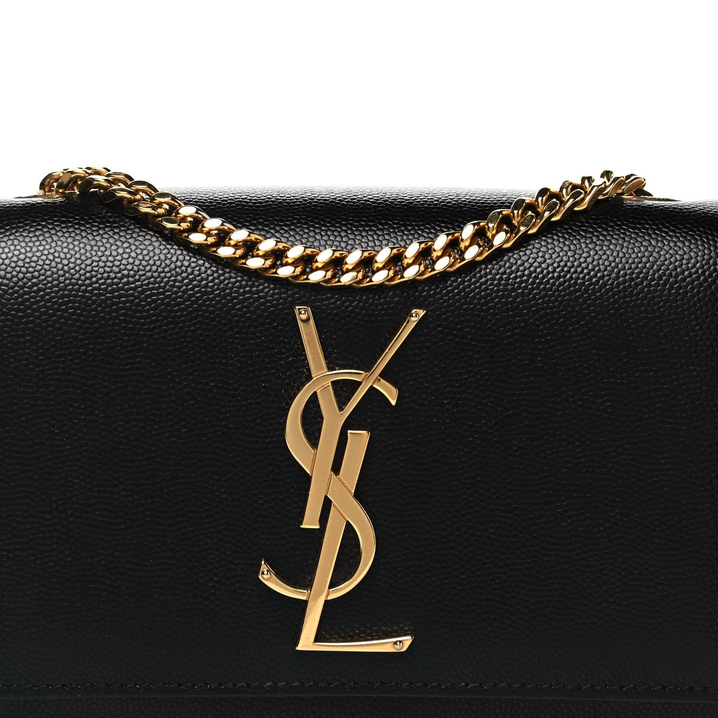 Grain De Poudre Small Monogram Kate Satchel Black
