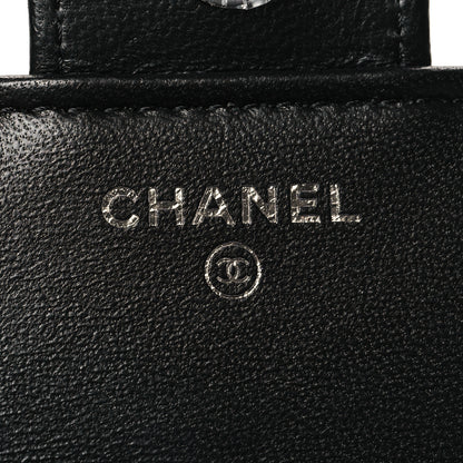 Chanel Jersey Fabric Quilted Foldable Tote With Chain Black Multicolor 8 of 14