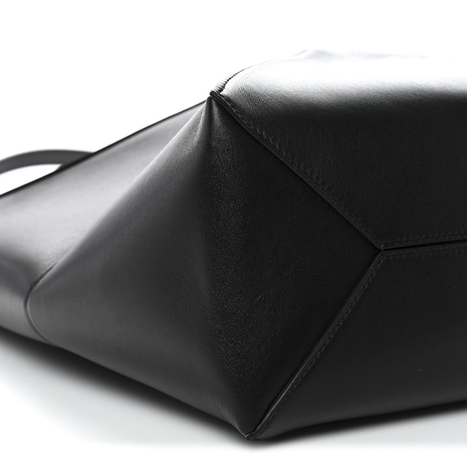 Loewe Shiny Calfskin Medium Puzzle Fold Tote Black 9 of 10