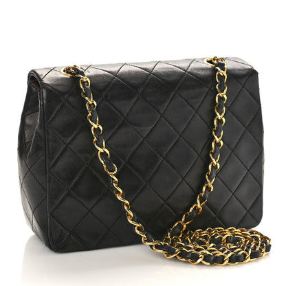 Chanel Lambskin Quilted Small Single Flap Bag Black 3 of 9