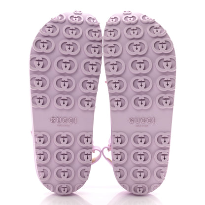 Gucci Soft Rubber Horsebit Touch Womens Strapped Sandals 39 Talc Pink 5 of 10