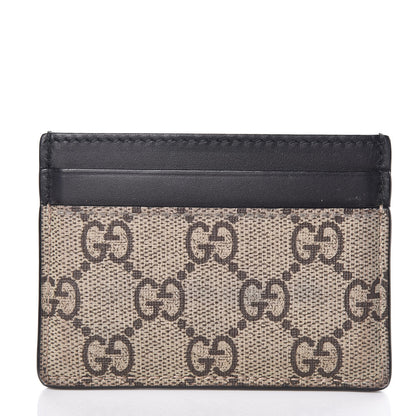 Gucci GG Supreme Monogram Kingsnake Card Holder Beige Black 5 of 8