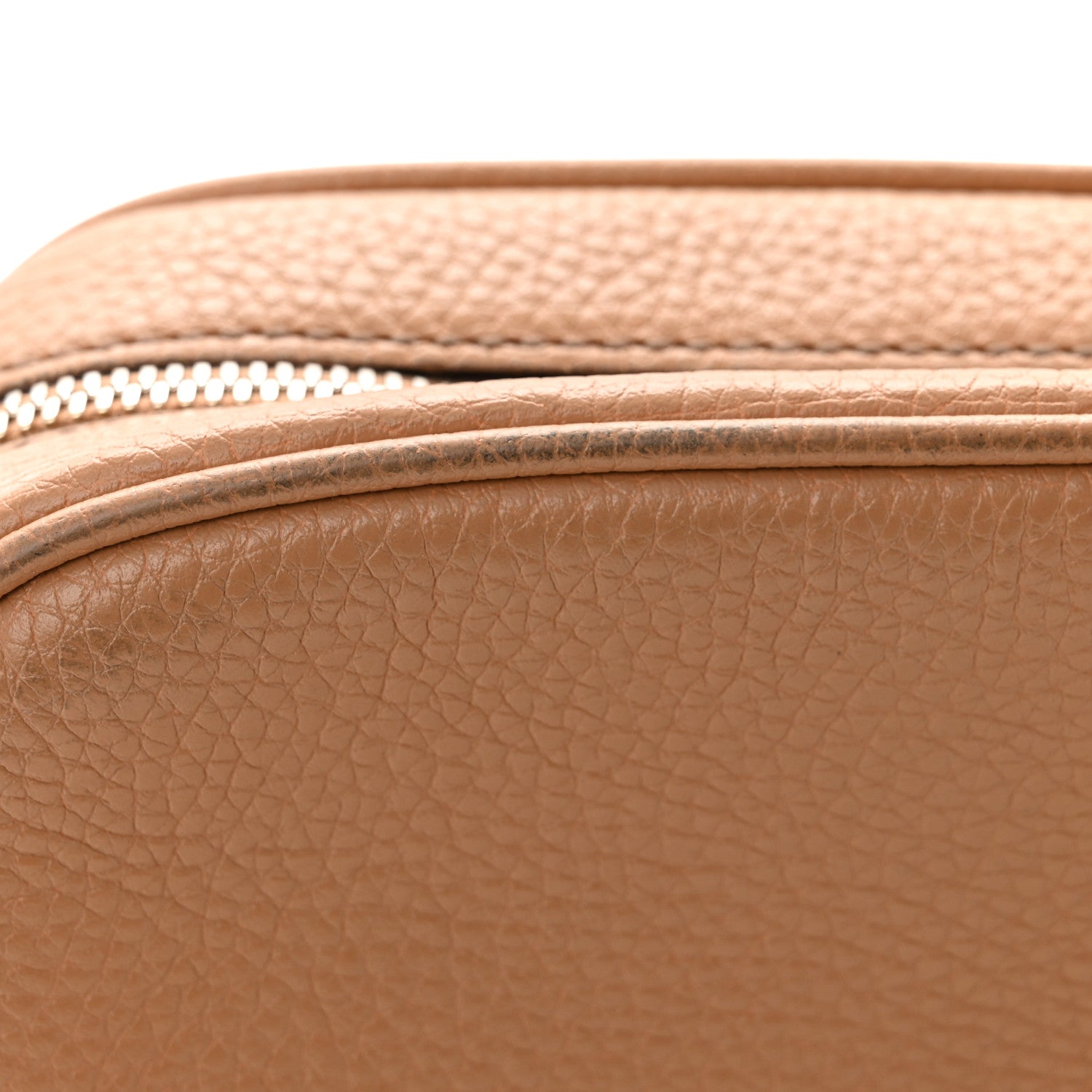 Gucci Pebbled Calfskin Small Soho Disco Bag Camelia 12 of 13