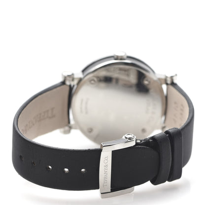 Tiffany Stainless Steel Satin 36mm Atlas Belt Quartz Watch Black 4 of 7