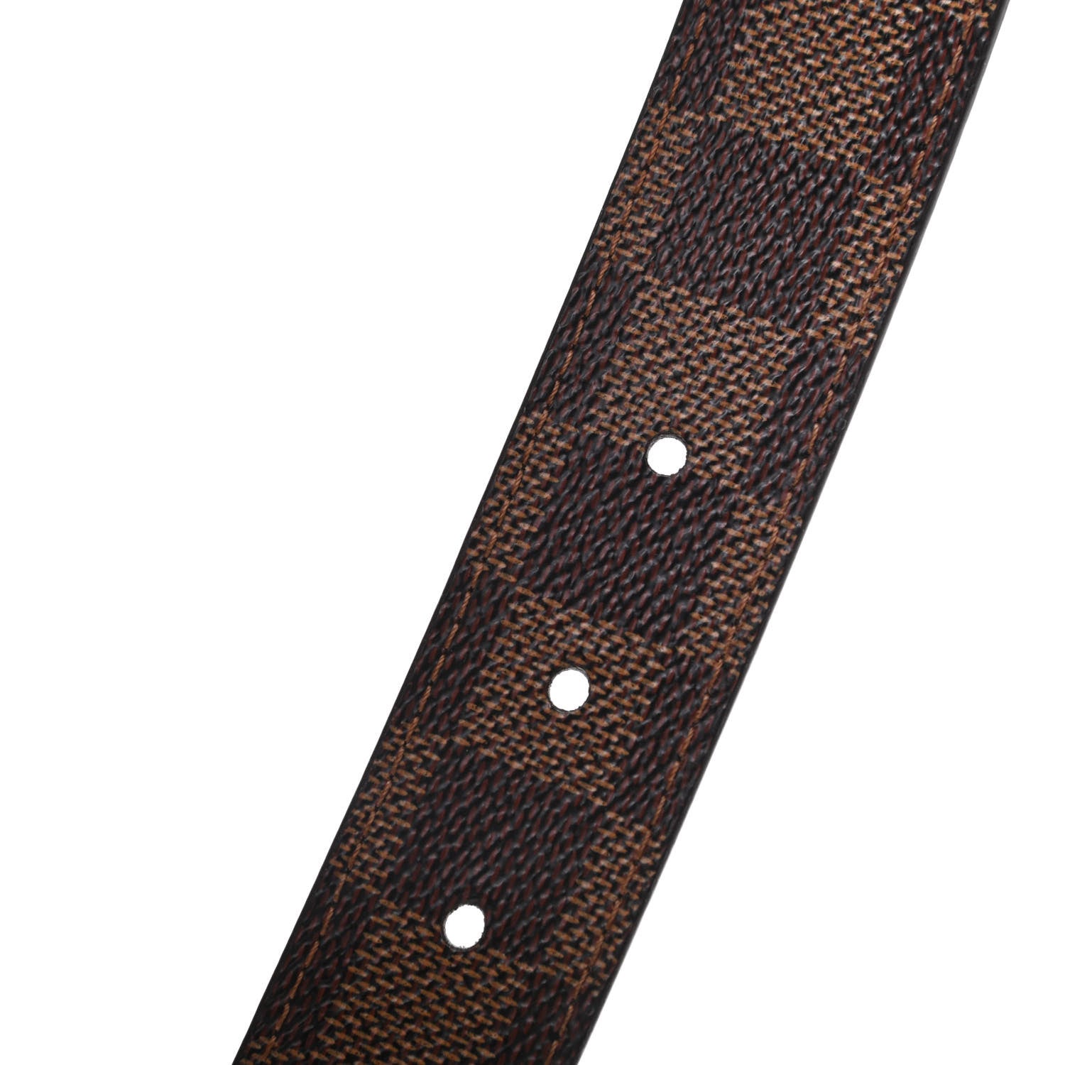 Louis Vuitton Damier Ebene LV Paris Buckle Belt 95 38 Gold 4 of 5
