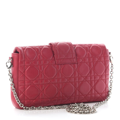 Christian Dior Lambskin Cannage Miss Dior Promenade Pouch Fuchsia 2 of 9