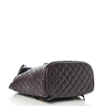 Chanel Lambskin Quilted Large Urban Spirit Backpack Dark Purple 4 of 7