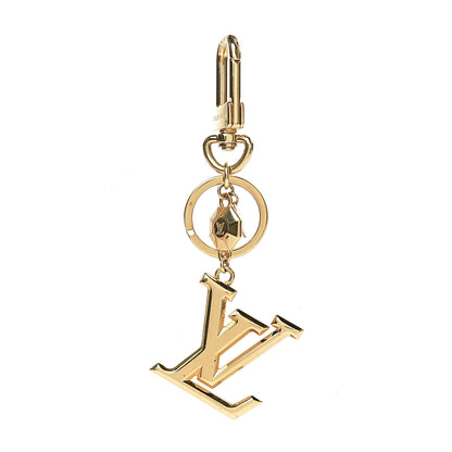 Louis Vuitton LV Facettes Bag Charm Key Holder Gold 1 of 2