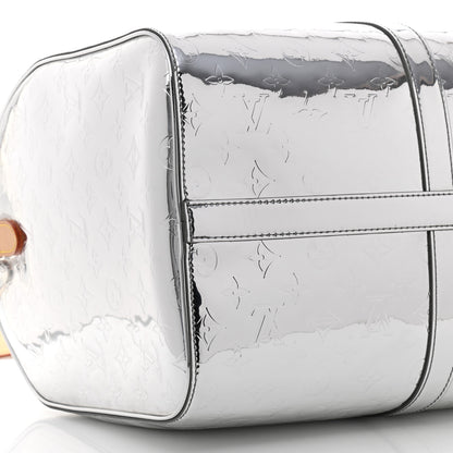 Louis Vuitton Monogram Mirror Keepall Bandouliere 50 Silver 9 of 11