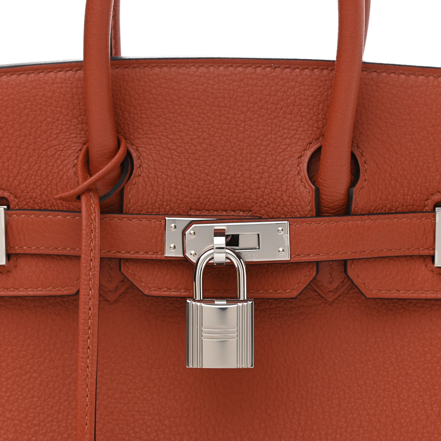 Hermes Taurillon Novillo Verso Birkin 25 Terre Battue Sesame 8 of 11