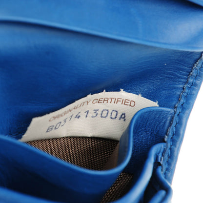 Bottega Veneta Nappa Intrecciato Bi-Fold Wallet Blue 7 of 7