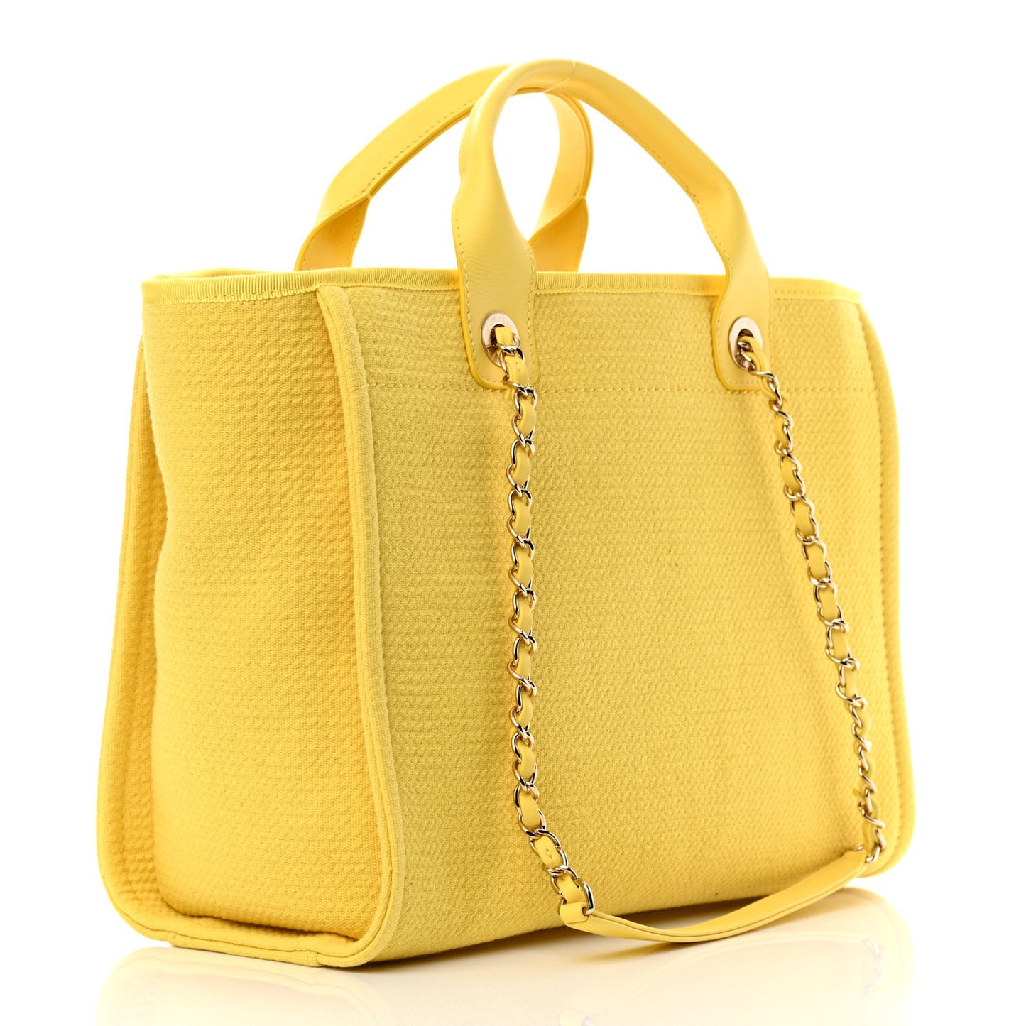 Mixed Fibers Small Deauville Tote Yellow