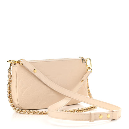 Louis Vuitton Empreinte Monogram Giant Multi Pochette Accessories Cream 3 of 10