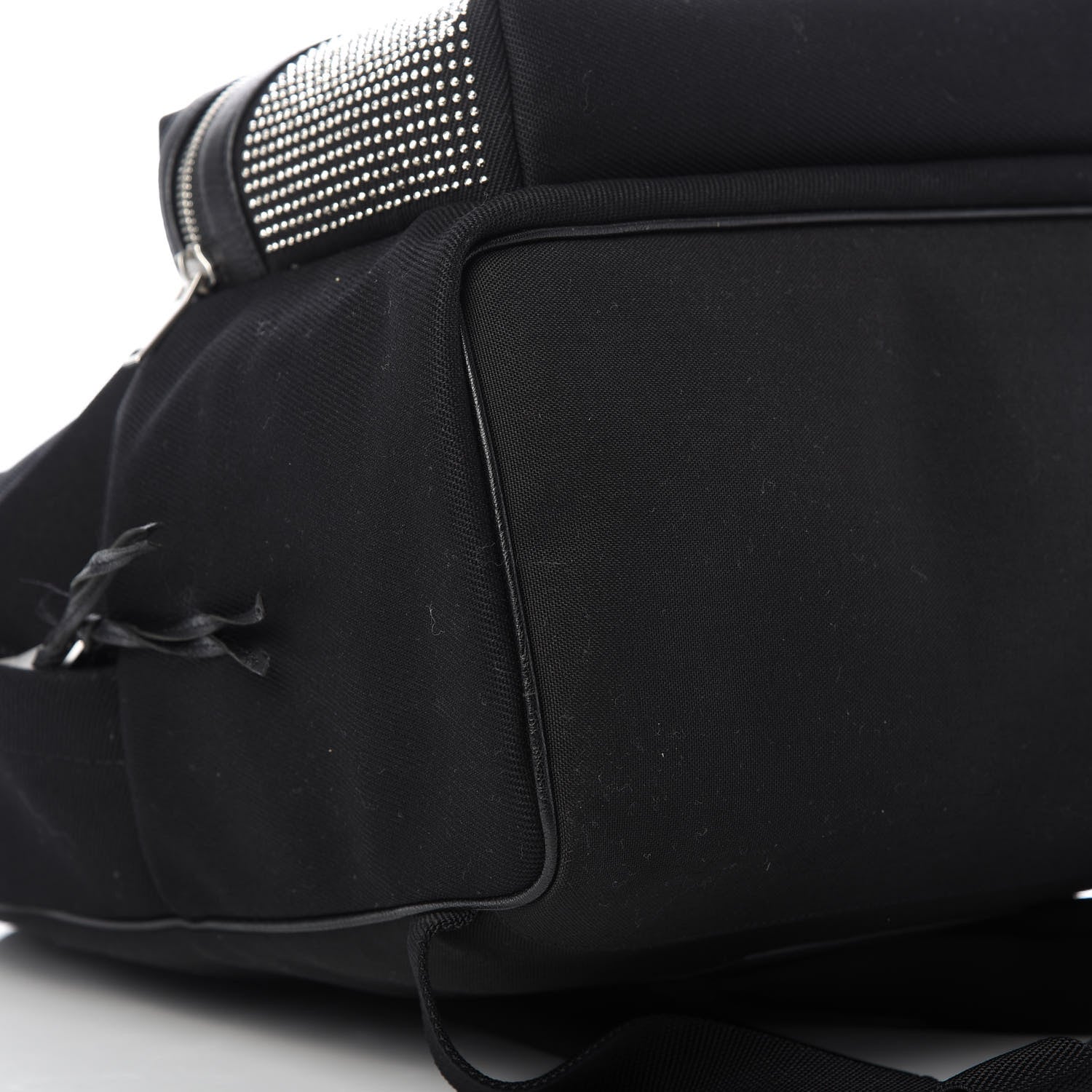 Saint Laurent Canvas City Studded Backpack Black 9 of 16