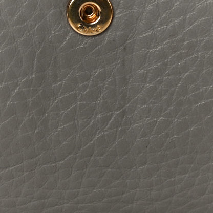 Chloe Grained Calfskin Marcie Square Wallet Cashmere Grey 13 of 15