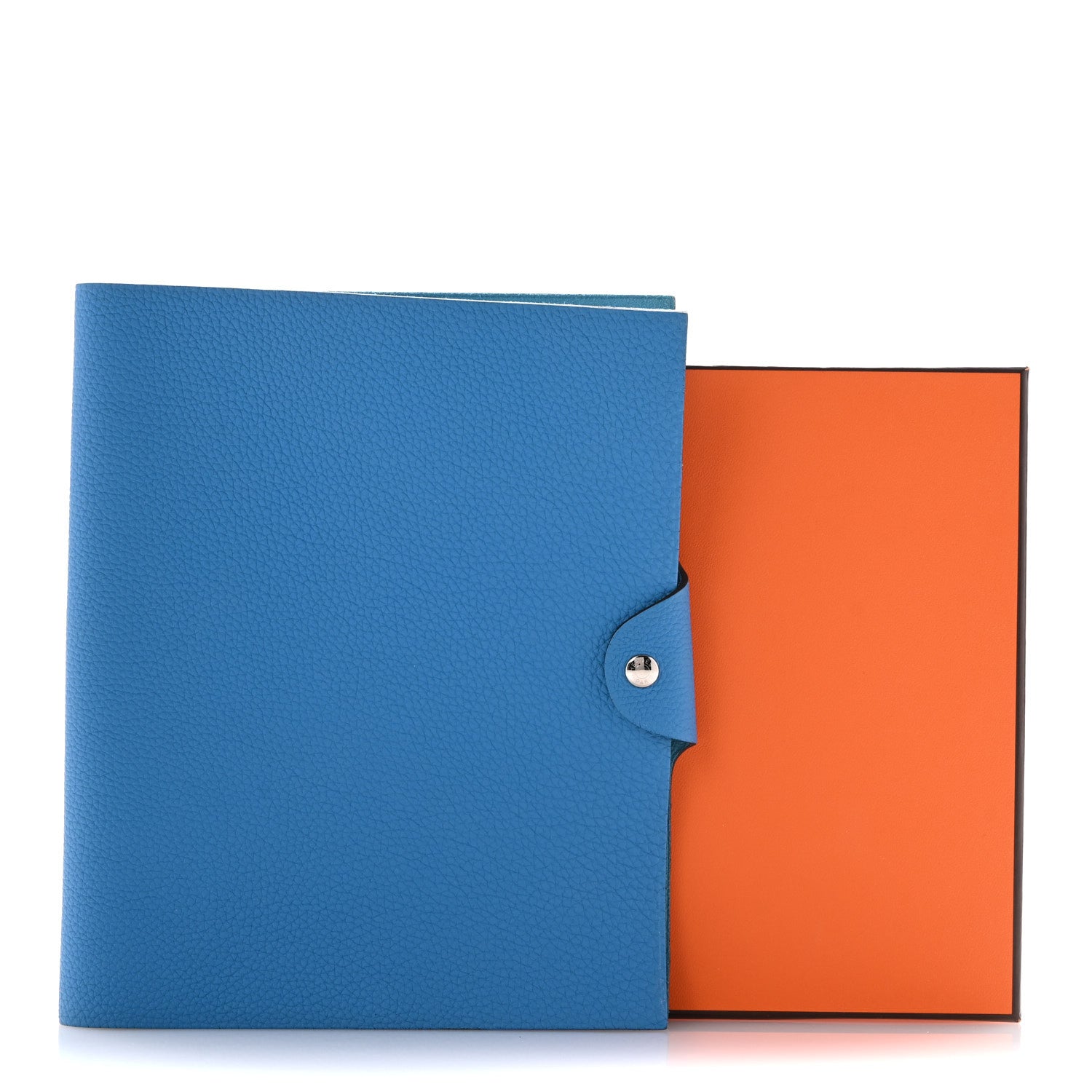 Hermes Togo Ulysse MM Notebook Cover Bleu Zanzibar 10 of 10