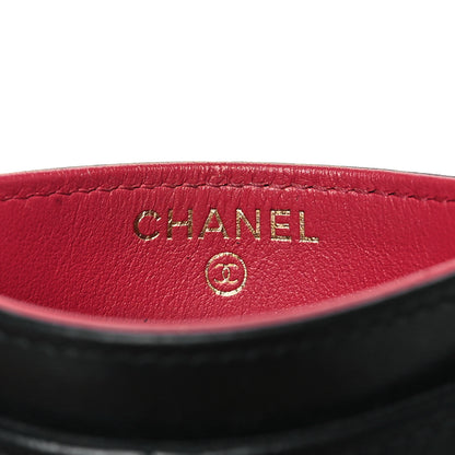 Chanel Lambskin Quilted Chanel 19 Card Holder Black 6 of 9