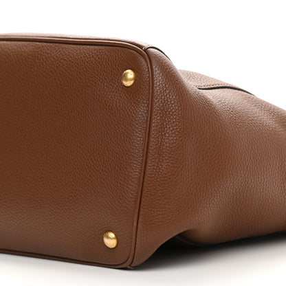 Prada Vitello Daino Tote Palissandro 9 of 12