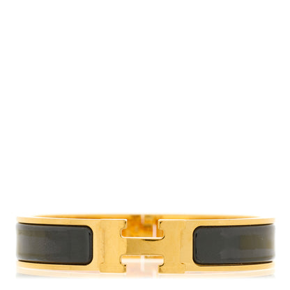 Hermes Enamel Narrow Clic Clac H Bracelet PM Black 1 of 4