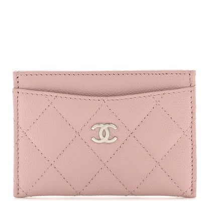 Chanel Caviar Quilted Card Holder Light Pink 1 of 9