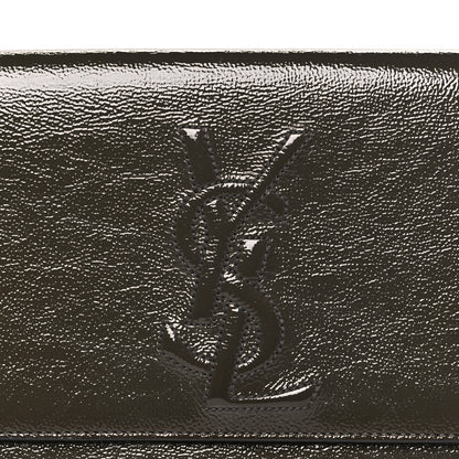Saint Laurent Textured Patent Monogram Large Belle De Jour Green 7 of 7