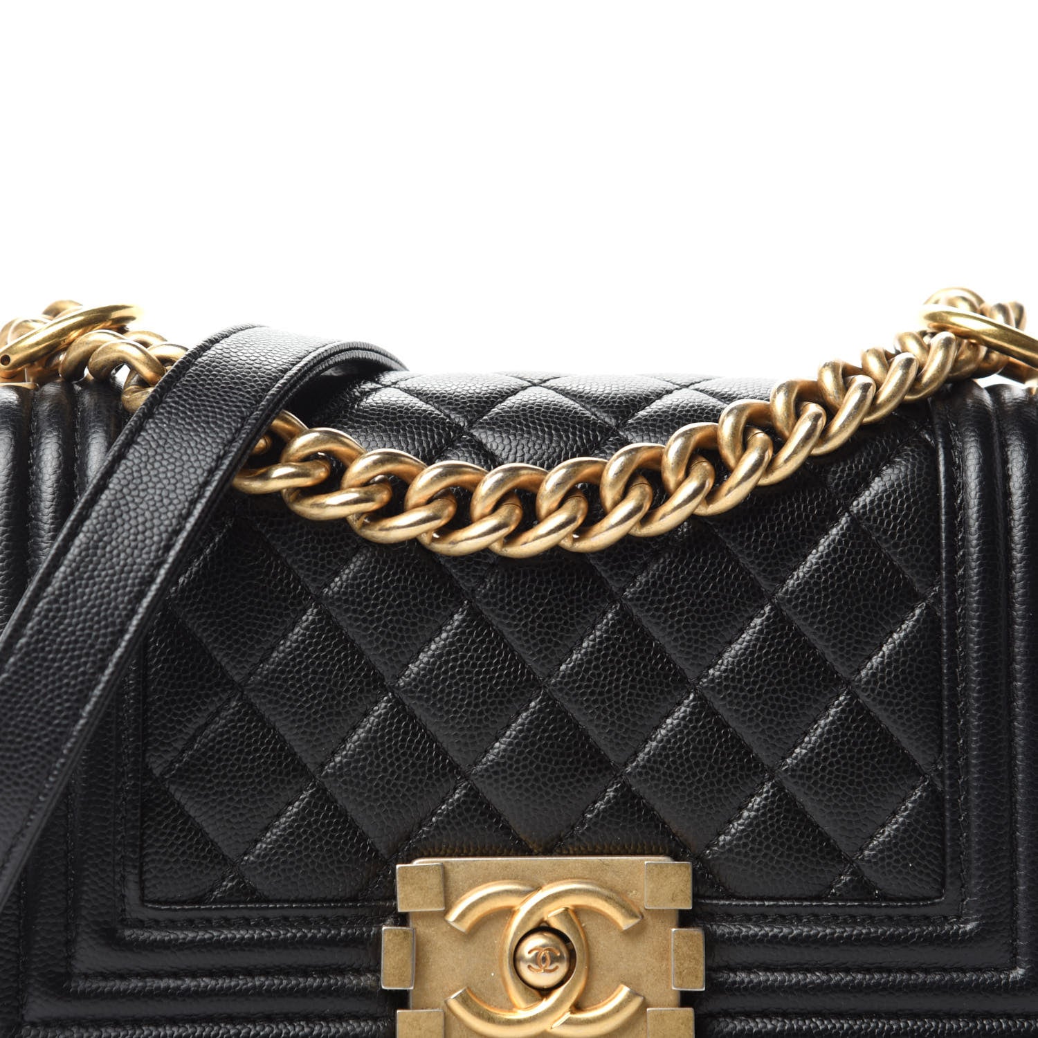 Chanel Caviar Quilted Small Boy Flap Black 11 of 12
