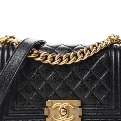 Chanel Caviar Quilted Small Boy Flap Black 11 of 12