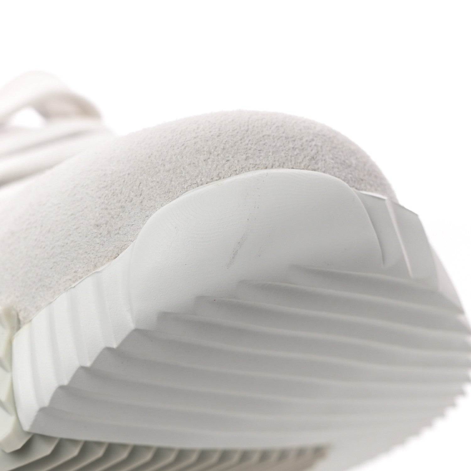 Hermes Air Mesh Suede Goatskin Bouncing Sneakers 36 Gris Lulea White 8 of 10