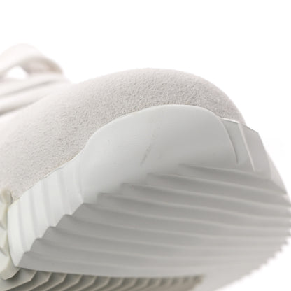 Hermes Air Mesh Suede Goatskin Bouncing Sneakers 36 Gris Lulea White 8 of 10