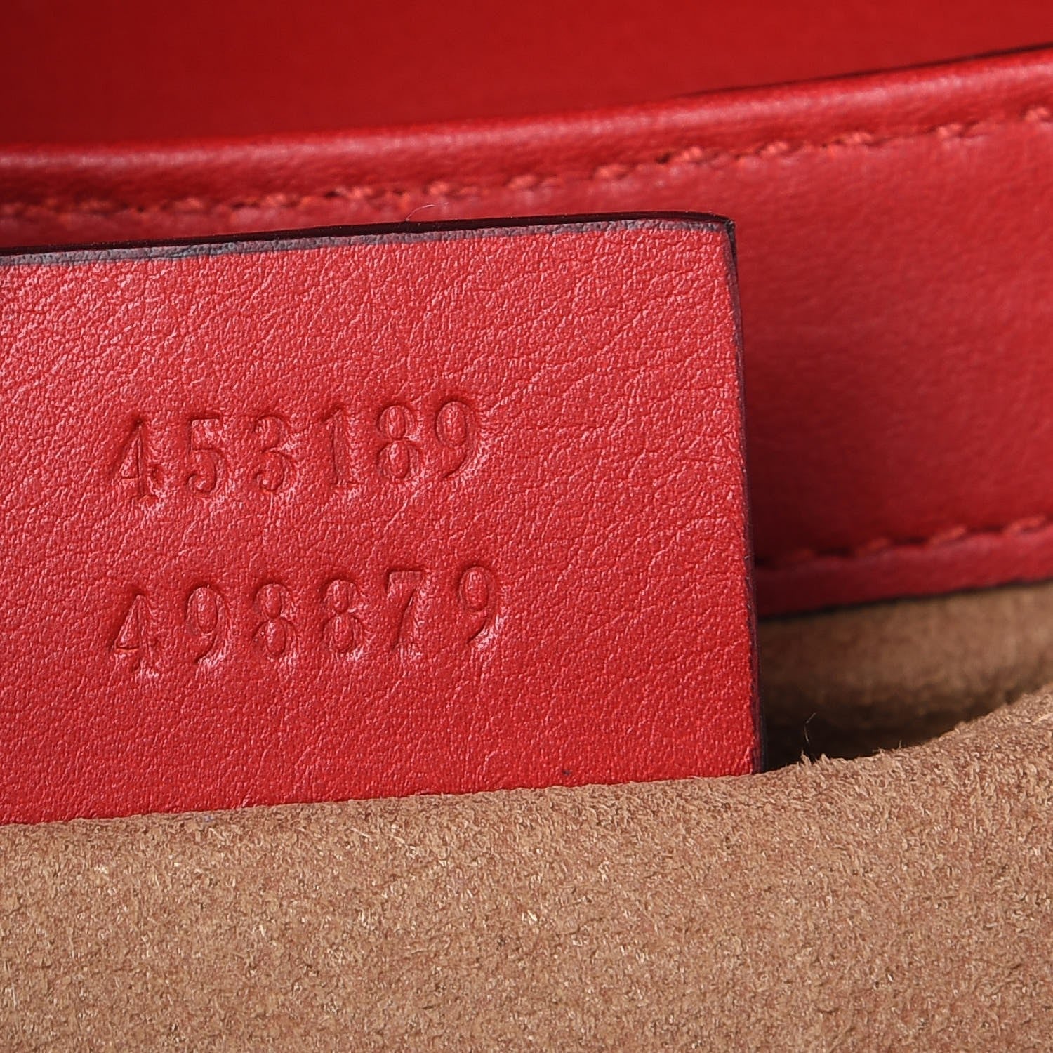 Gucci GG Supreme Monogram Calfskin Web Medium Padlock Messenger Shoulder Bag Beige Hibiscus Red New Rosette 7 of 10