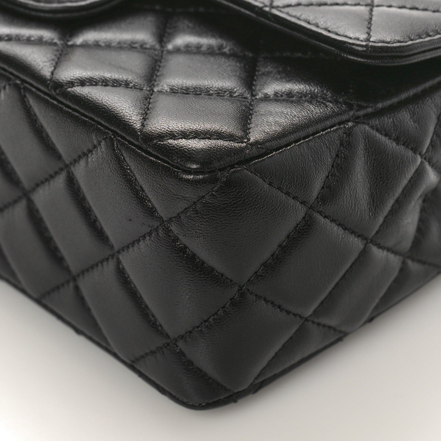 Chanel Lambskin Quilted Mini Strass On Top Flap Black 9 of 11