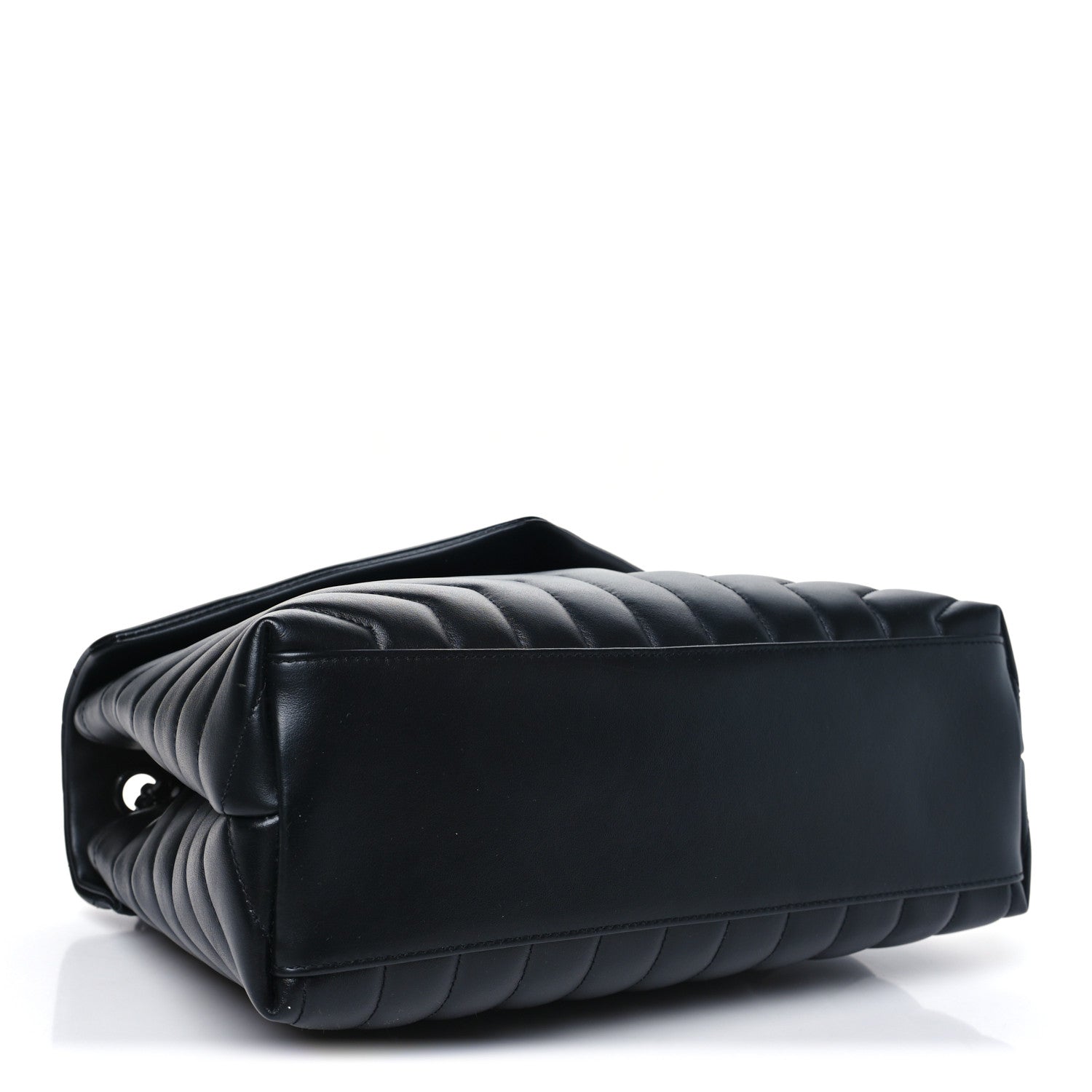 Saint Laurent Calfskin Y Quilted Monogram Monochrome Medium Loulou Chain Satchel Black 4 of 10