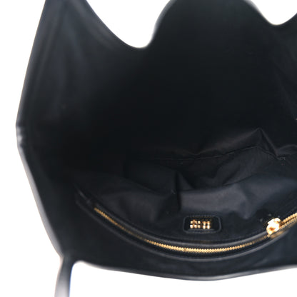 Miu Miu Wool Nappa Plaid Ivy Bag Slate Gray Cocoa Brown 5 of 9
